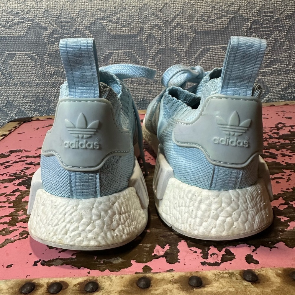 ADIDAS NMD R1 Women’s Prime knit casual ice blue shoe sz 8.5 - Picture 9 of 15